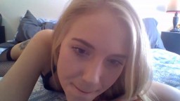 Hot blonde college girl Vivian James looking to make you cum