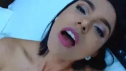 Lisa Hill with beautiful hispanic face is a passion slut in bed