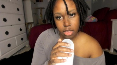 Amateur ASMR fav live show with curvy chocolate Samira Levy